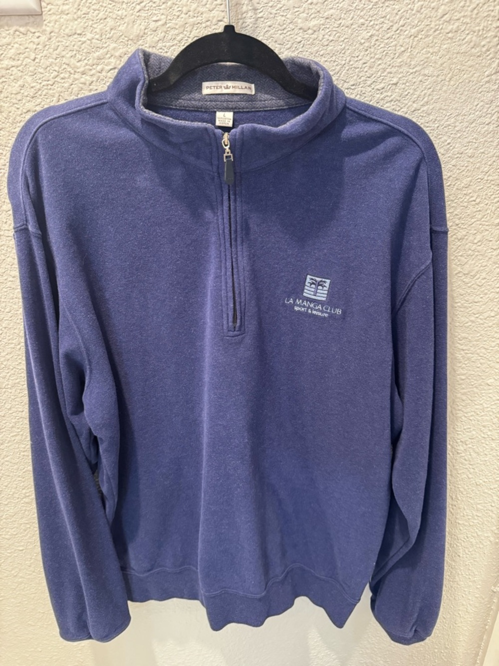 Peter Millar Navy Quarter-Zip La Manga Club Fleece
